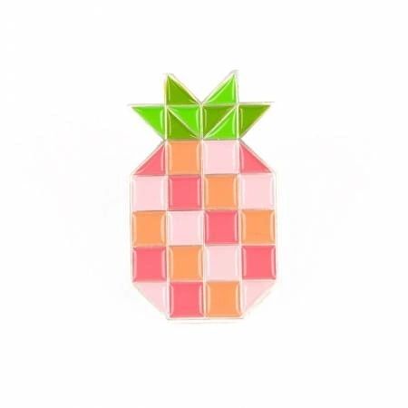 Pineapple Block Enamel Pin # MVEP0652