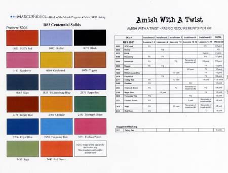 Amish With A Twist Block of the Month # NRDAWAT