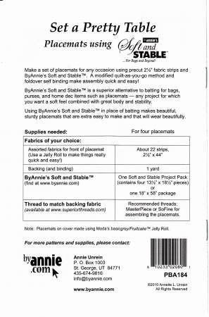 Set a Pretty Table # PBA184