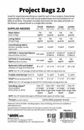 Project Bags 2.0 # PBA206-2, From ByAnnie In Bags, Purses, Totes & Electronic Covers