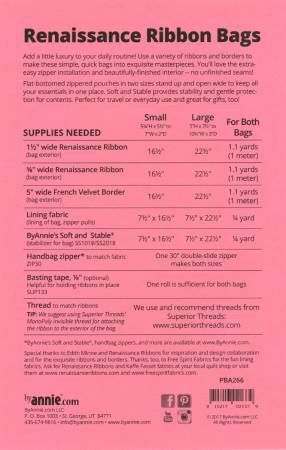 Renaissance Ribbons Bags # PBA266