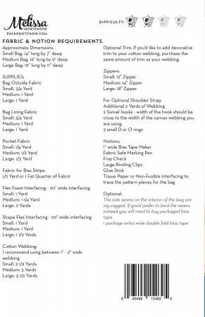 Saturday Duffle Bag Pattern # PDC4625