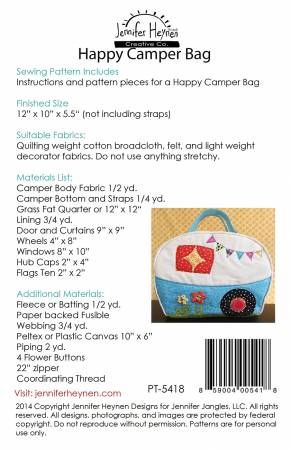 Happy Camper Bag # PT-5418