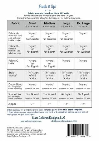 Pack it Up # SLD1714