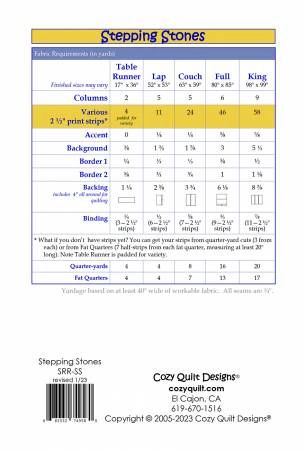 Stepping Stones # SRRSS