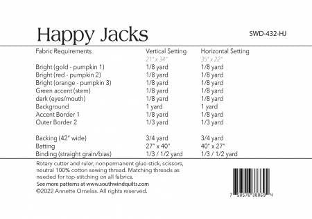 Happy Jacks # SWD432-HJ