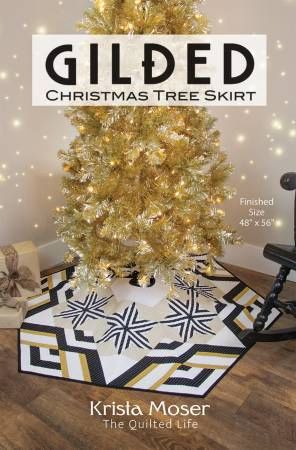 Gilded Christmas Tree Skirt # TQL10030