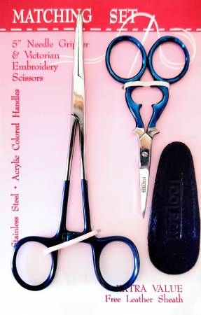 Matching Set 5in Needle Gripper & 3-1/2in Victorian Scissors # TT00291