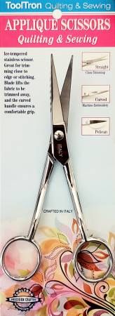 Italian Applique Scissors Curved Blade 6in # TT00933