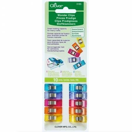 Wonder Clips Assorted Colors 10pc # 3185CV