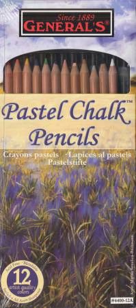 Pastel Chalk Pencil Set 12 Assorted Colors # 4400GP12A