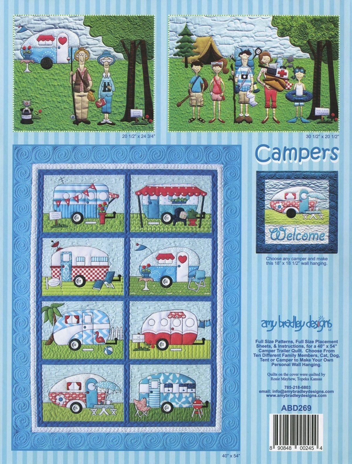Campers # ABD269 From Amy Bradley Designs By Bradley, Amy In Quilts