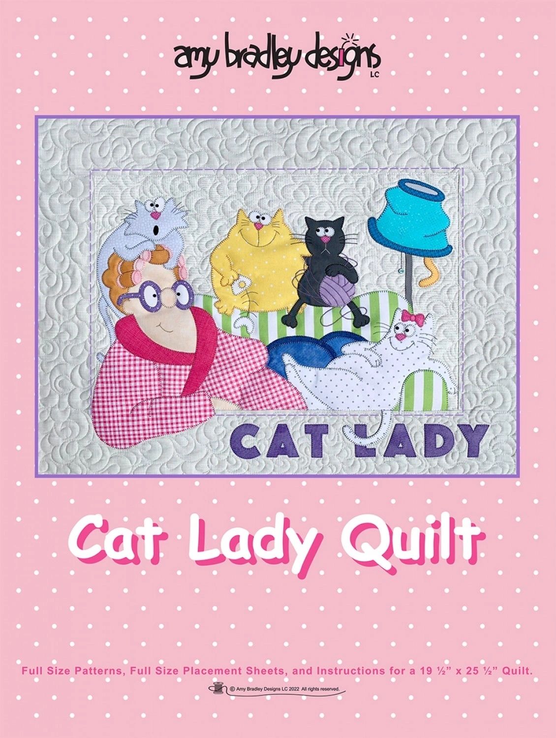 Cat Lady Quilt Pattern # ABD297