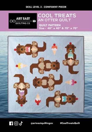 Cool Treats An Otter Quilt Pattern # AECT0323, From Art East Quilting CO In Quilts