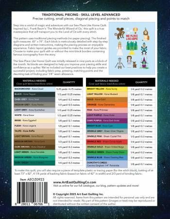 Sew Place Like Home - The Complete Quilt Project # AEOZ0923