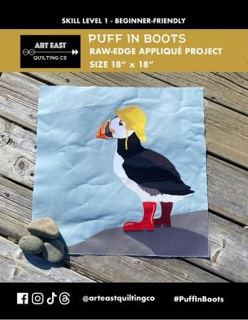 Puff In Boots - A Raw-Edge Appliqué Project # AEPB0424