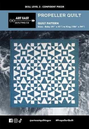 Propeller Quilt Pattern # AEPQ1022, From Art East Quilting CO In Quilts