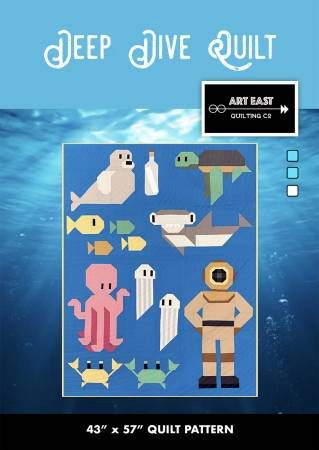 Deep Dive Quilt Pattern # AEQCDD0921, From Art East Quilting CO In Quilts