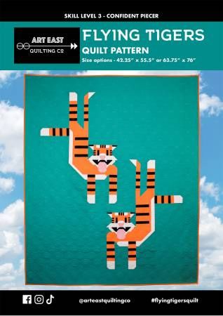 Flying Tigers Quilt Pattern # AEQCFT0322, From Art East Quilting CO In Quilts