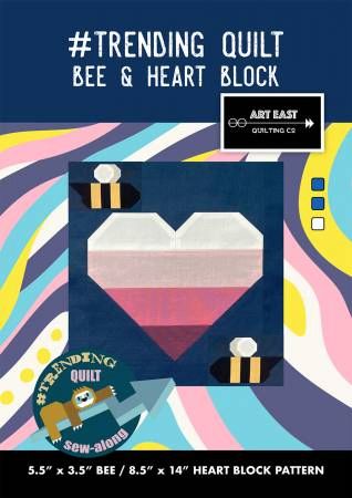 #TRENDING QUILT - Block 4 - The Bee & Heart Blocks # AEQCTB1221