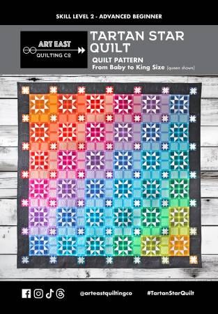 Tartan Star Quilt Pattern # AETS1123, From Art East Quilting CO In Quilts