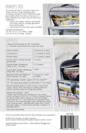 Makers Tote # AG-536