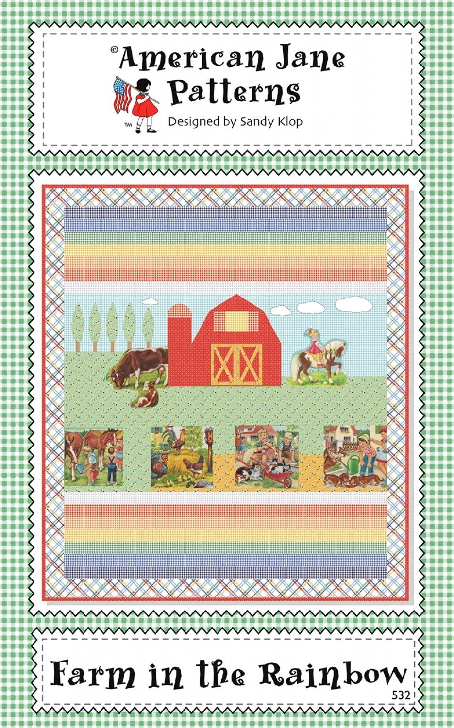 Farm in the Rainbow # AJP532 From American Jane Patterns By Klop, Sandy In Quilts