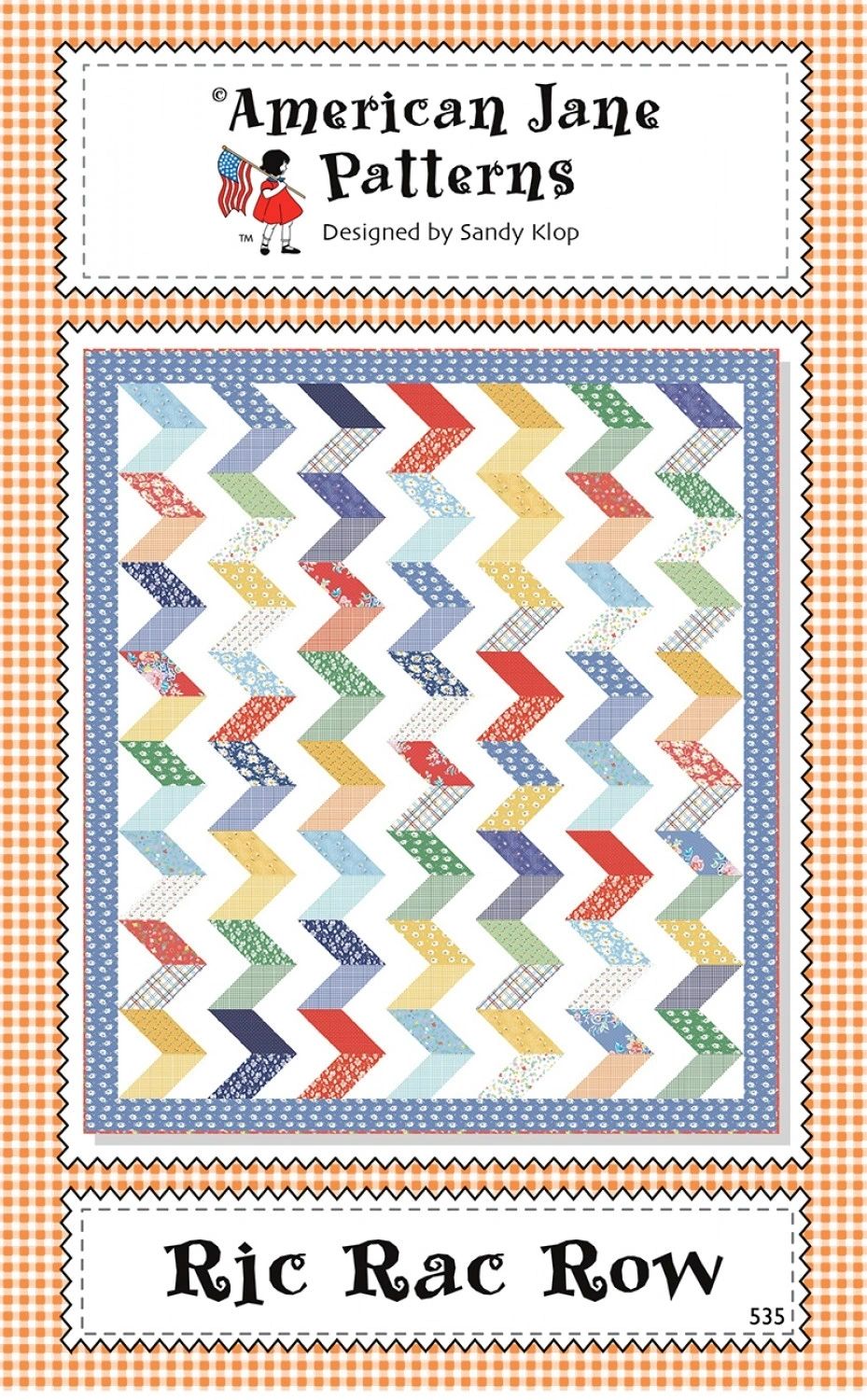 Ric Rac Row # AJP535 From American Jane Patterns By Klop, Sandy In Quilts