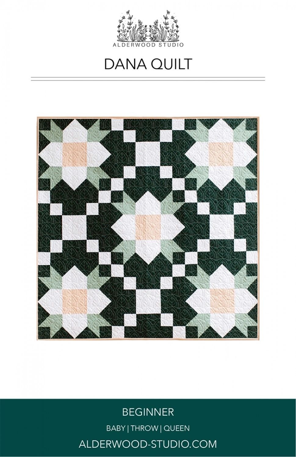 Dana Quilt Pattern # ALD-DANA From Alderwood Studio Patterns By Elliot, Amber In Quilts