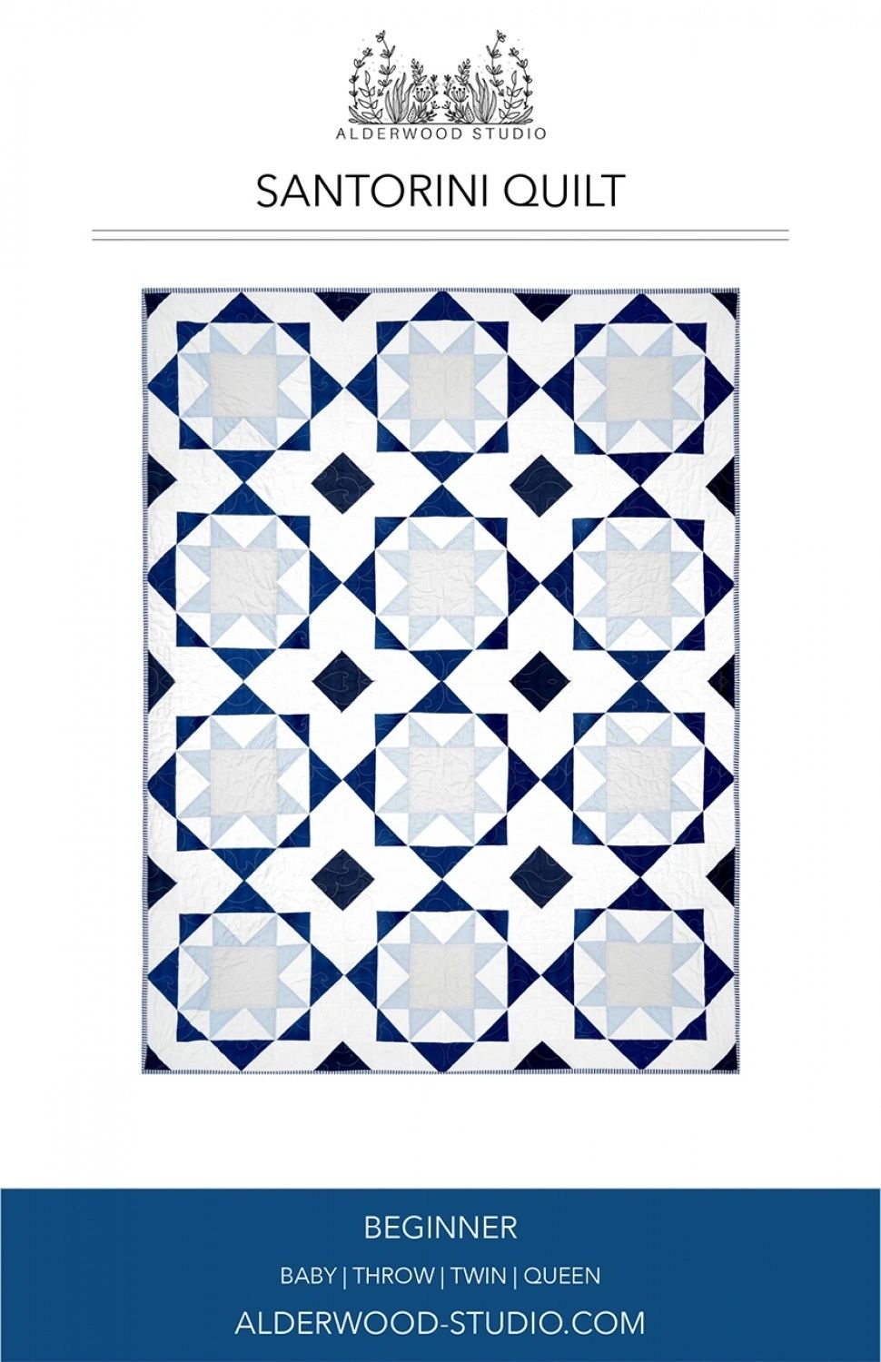 Santorini Quilt Pattern # ALD-SANTORINI From Alderwood Studio Patterns By Elliot, Amber In Quilts