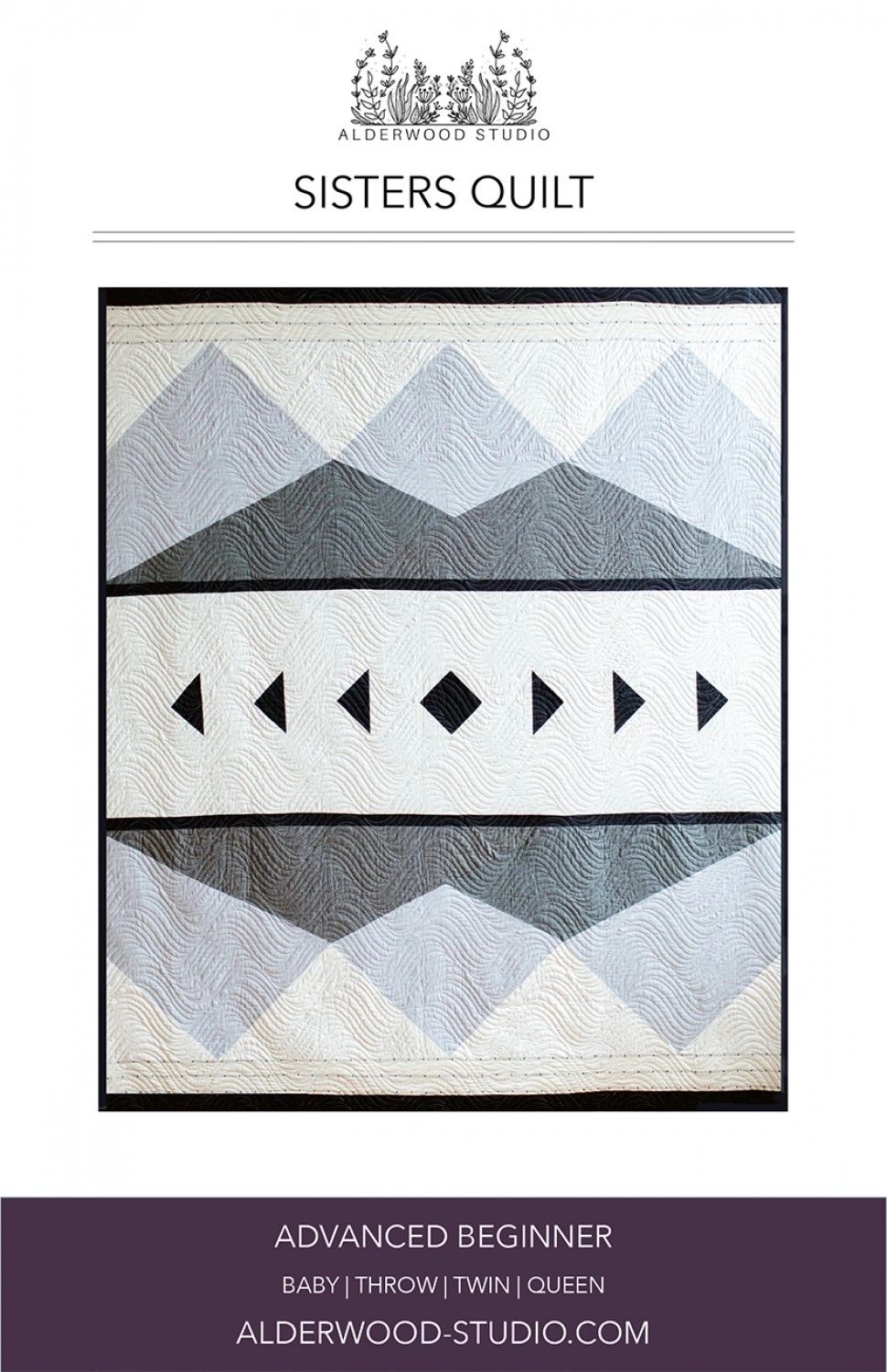 Sisters Quilt Pattern # ALD-SISTERS From Alderwood Studio Patterns By Elliot, Amber In Quilts