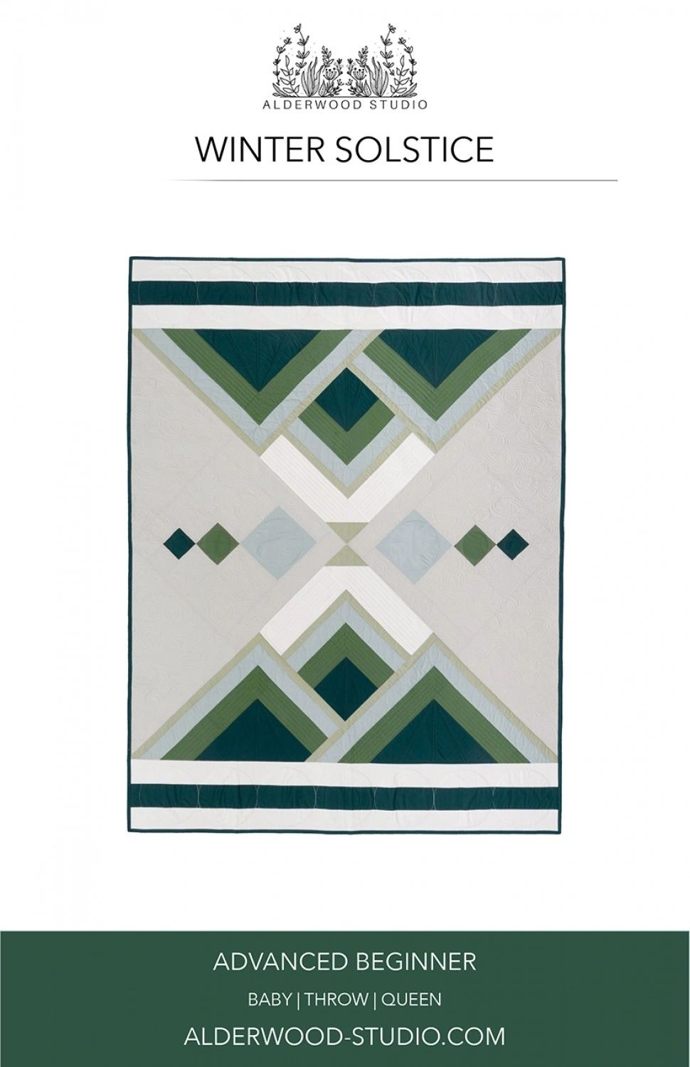 Winter Solstice Quilt Pattern # ALD-WINTER From Alderwood Studio Patterns By Elliot, Amber In Quilts