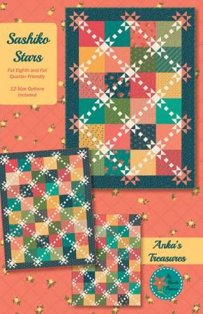 Sashiko Stars # ANK350, From Anka's Treasures By Peterson, Heather In Quilts