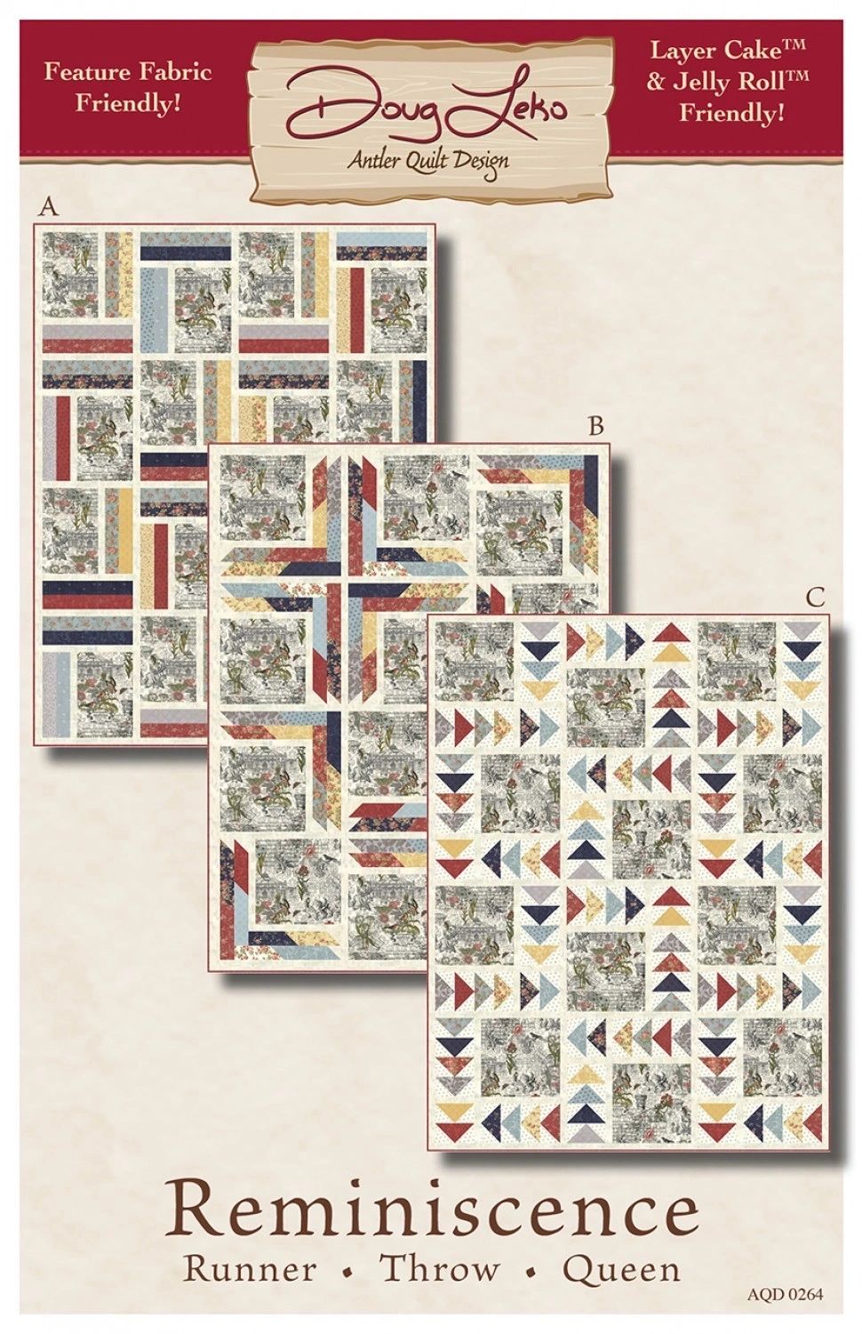 Reminiscence # AQD0264 From Antler Quilt Design By Leko, Doug In Quilts