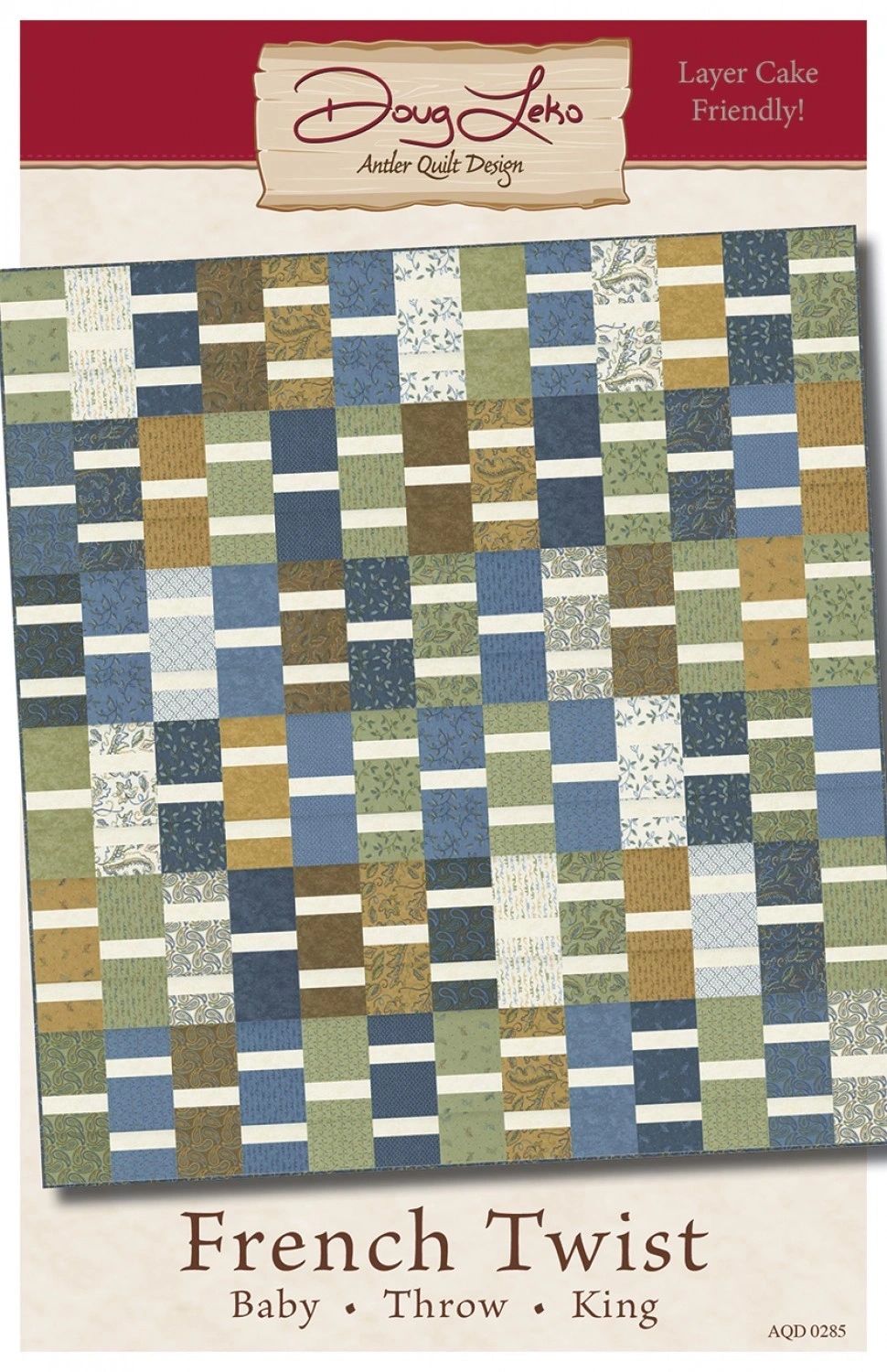 French Twist # AQD0285 From Antler Quilt Design By Leko, Doug In Quilts