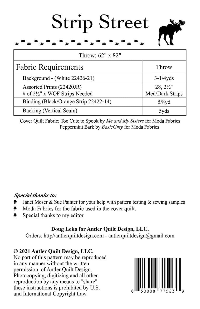 Strip Street # AQD0287 From Antler Quilt Design By Leko, Doug In Quilts