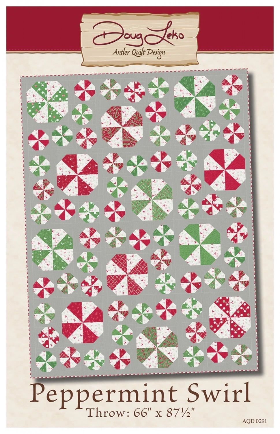 Peppermint Swirl # AQD0291 From Antler Quilt Design By Leko, Doug In Quilts