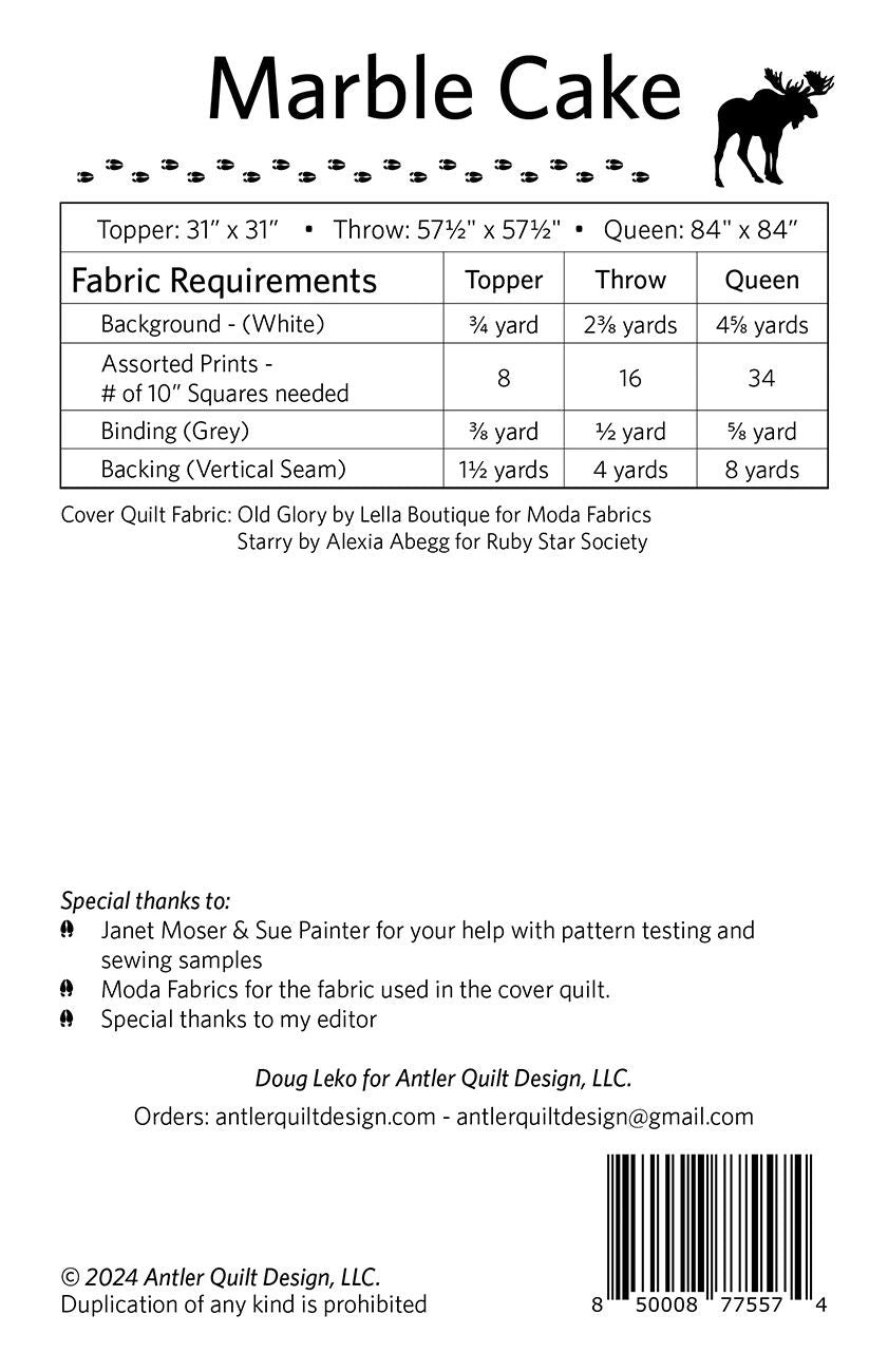 Marble Cake # AQD0312 From Antler Quilt Design In Quilts