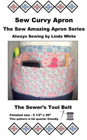 Sew Curvy Apron # AS205, From Always Sewing By White, Linda In Aprons, Dish Towels, and Hot Helpers