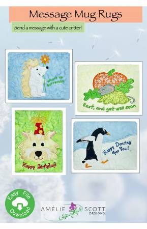 Message Mug Rugs # ASD281