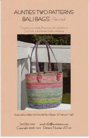 Bali Bags - Fabric Covered Clothesline Crafts # AT102