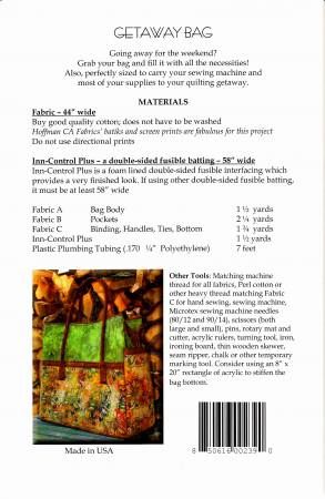 Getaway Bag # AT239, From Aunties Two By McLeod, Carol In Bags, Purses, Totes & Electronic Covers