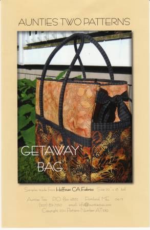 Getaway Bag # AT239, From Aunties Two By McLeod, Carol In Bags, Purses, Totes & Electronic Covers