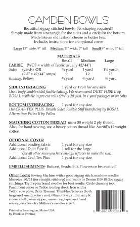 Camden Bowls # AT284, From Aunties Two By McLeod, Carol In Craft