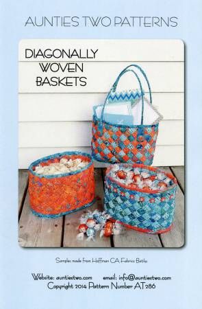 Diagonally Woven Baskets # AT286, From Aunties Two By McLeod, Carol In Craft