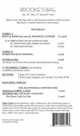 Brooks Bag # AT619, From Aunties Two By McLeod, Carol In Bags, Purses, Totes & Electronic Covers