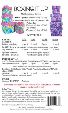 Boxing It Up # AT637, From Aunties Two In Craft