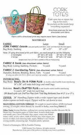 Cork Totes # AT643, From Aunties Two In Bags, Purses, Totes & Electronic Covers