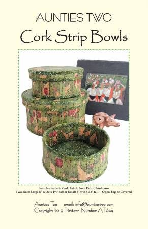 Cork Strip Bowls # AT644, From Aunties Two By McLeod, Carol In Craft