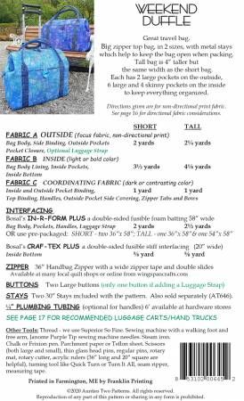 Weekend Duffle # AT645, From Aunties Two In Bags, Purses, Totes & Electronic Covers